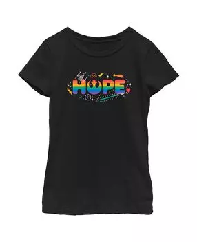Детская футболка Star Wars Pride Rainbow Hope Rebel Alliance для девочек Disney Lucasfilm