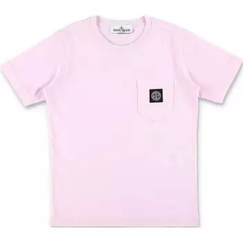 Детская футболка Stone Island, розовый