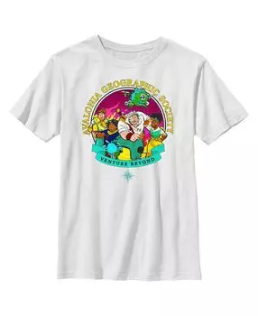 Детская футболка «Strange World Avalonia Geographic Society Venture Beyond Group» для мальчиков Disney