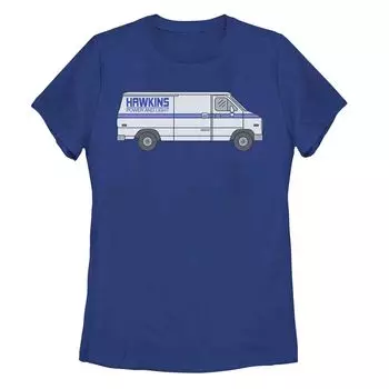 Детская футболка Stranger Things Hawkins Power and Light Van с графическим рисунком Licensed Character
