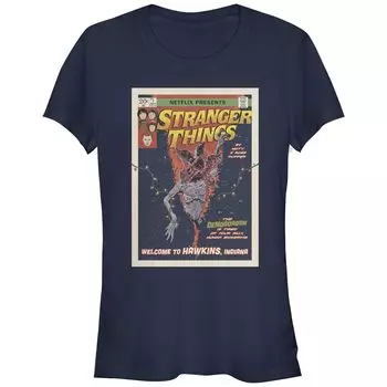 Детская футболка Stranger Things Welcome To Hawkins с обложкой комиксов и графическим рисунком Licensed Character