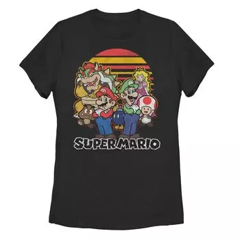 Детская футболка Super Mario Retro Sunset Group Shot Licensed Character