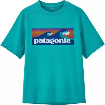Детская футболка SW с кепкой Patagonia, бирюзовый