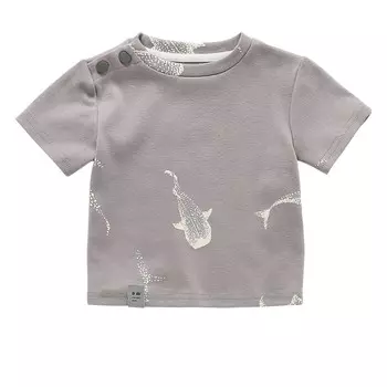 Детская футболка свободного кроя Omamimini, серый