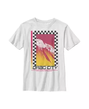 Детская футболка «Тачки» в клетку Flame Drag City McQueen для мальчиков Disney Pixar