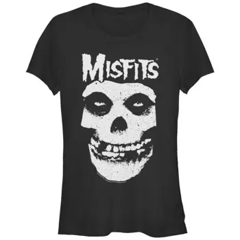 Детская футболка The Misfits с рисунком черепа Licensed Character, черный