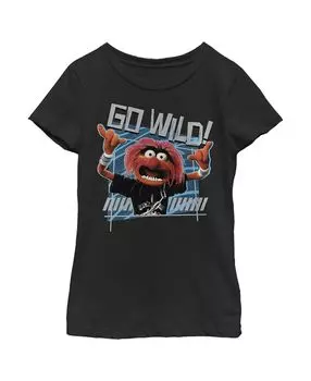 Детская футболка The Muppets Animal Go Wild для девочек Disney