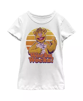 Детская футболка The Muppets Fozzie Retro Bear для девочек Disney