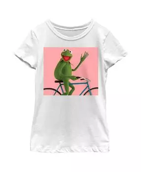 Детская футболка The Muppets Kermit Bike Wave для девочек Disney