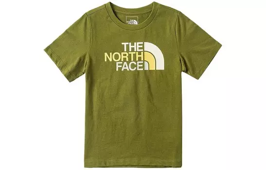 Детская футболка The North Face, оливково-зеленый