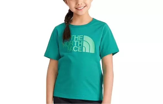 Детская футболка The North Face, зеленый