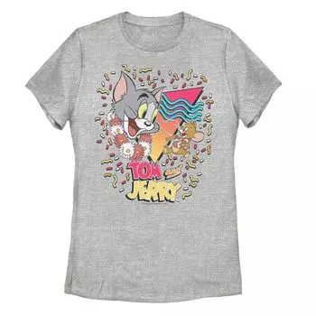 Детская футболка Tom and Jerry Tropical 90-х с рисунком конфетти Licensed Character