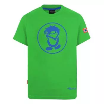 Детская футболка Troll T салатовый/синий TROLLKIDS, цвет blau