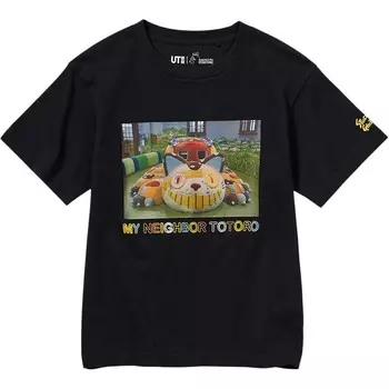 Детская футболка Uniqlo, черный