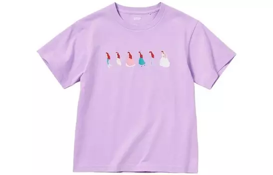 Детская футболка Uniqlo, фиолетовый