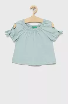 Детская футболка United Colors of Benetton, бирюзовый