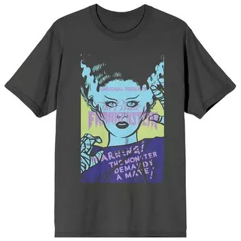 Детская футболка Universal Monsters с рисунком Monster Licensed Character, серый