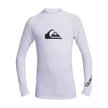 Детская футболка uv all time/жилет от сыпи Quiksilver, белый