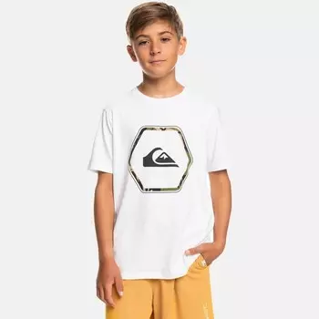 Детская футболка в фигурах Quiksilver, белый