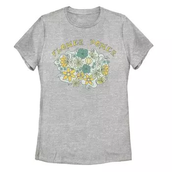 Детская футболка в стиле ретро с цветочным принтом Power Plant и графикой