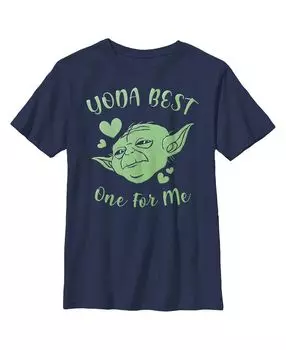 Детская футболка Yoda Best One for Me для мальчиков со «Звездными войнами» на День святого Валентина Disney Lucasfilm