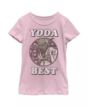 Детская футболка Yoda Best с изображением Звездных войн и Дня святого Валентина для девочек Disney Lucasfilm