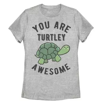 Детская футболка You Are Turtley Awesome с рисунком Happy Turtle