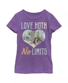Детская футболка «Звездные войны» для девочек «Love Hoth No Limits» на День святого Валентина Disney Lucasfilm