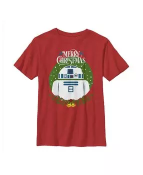 Детская футболка «Звездные войны» для мальчиков «Merry Christmas R2-D2» Disney Lucasfilm