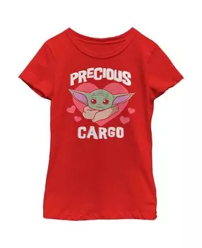 Детская футболка «Звездные войны» «Мандалорец» «День святого Валентина» «Драгоценный груз» для девочек Disney Lucasfilm