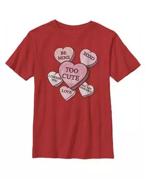 Детская футболка «Звездные войны» «Мандалорец The Child TooCute» с сердечками для мальчиков Disney Lucasfilm