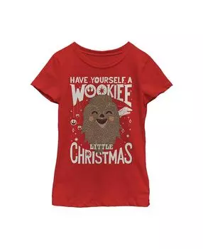 Детская футболка «Звездные войны: Рождество» для девочек «Купи себе детскую футболку вуки» Disney Lucasfilm