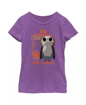 Детская футболка «Звёздные войны: Галактика существ» для девочек Джорджи Порги Disney Lucasfilm
