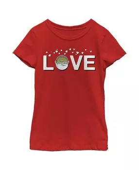 Детская футболка «Звёздные войны: Мандалорец. Детская кроватка с любовью» для девочек Disney Lucasfilm