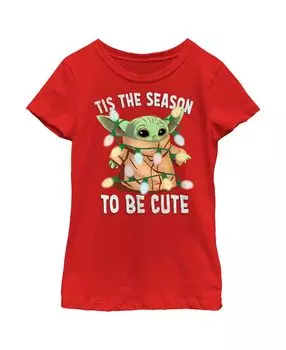 Детская футболка «Звёздные войны: Мандалорское Рождество: пора быть милой» для девочек Disney Lucasfilm