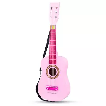 Детская гитара, розовая, New Classic Toys