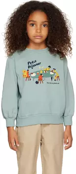 Детская голубая толстовка 'Petit Djeuner' TINYCOTTONS