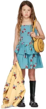 Детская голубая юбка с цветами The Campamento