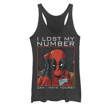 Детская графическая майка Marvel Deadpool Lost My Number Marvel