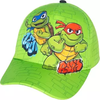 Детская хлопковая бейсболка для мальчиков Teenage Mutant Ninja Turtles, зеленый