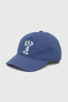 Детская хлопковая бейсболка GAP x Disney, синий