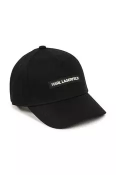 Детская хлопковая бейсболка. Karl Lagerfeld, черный