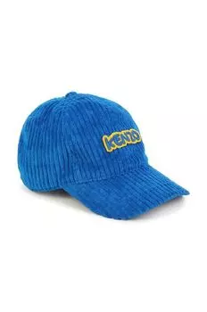 Детская хлопковая бейсболка Kenzo Kids, синий