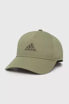 Детская хлопковая бейсболка LK CAP adidas Performance, зеленый