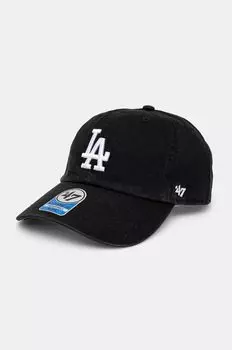 Детская хлопковая бейсболка MLB Los Angeles Dodgers 47 brand, черный