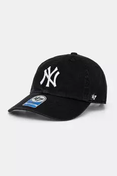 Детская хлопковая бейсболка MLB New York Yankees 47 brand, черный