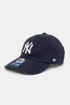 Детская хлопковая бейсболка MLB New York Yankees 47 brand, темно-синий