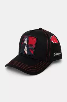 Детская хлопковая бейсболка Naruto Trucker Capslab, черный