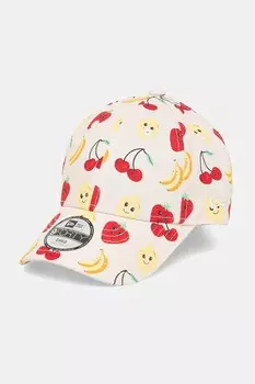 Детская хлопковая бейсболка New Era, бежевый