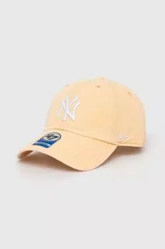 Детская хлопковая бейсболка New York Yankees 47 brand, оранжевый